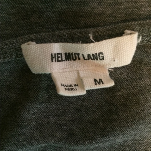 🚫SOLD🚫Helmut Lang Grey Asymmetrical Hem Tee - Picture 4 of 4