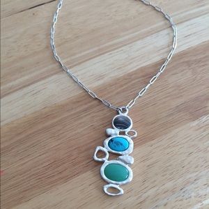 Turquoise adjustable necklace