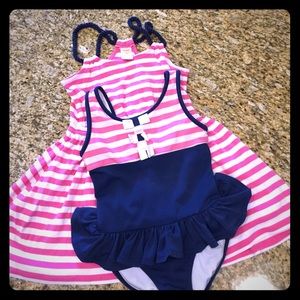 Gymboree swim suit and coverup