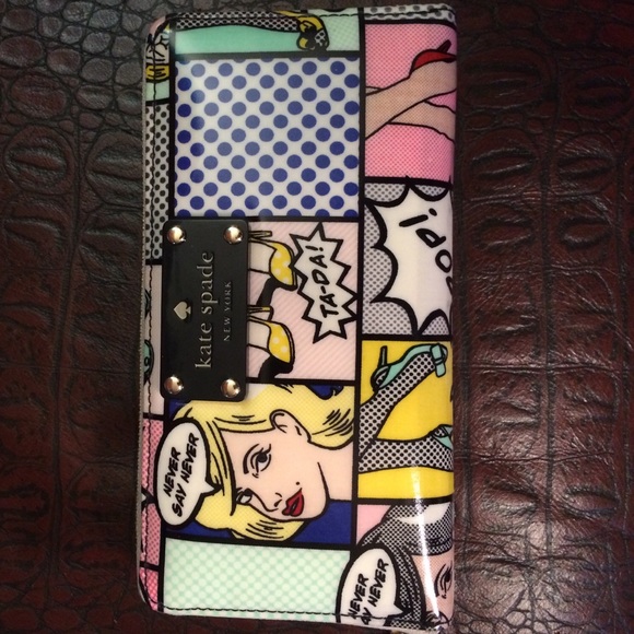 kate spade comic Lacey wallet