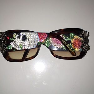 Ed Hardy Sunglasses with REAL Swarovski Crystals