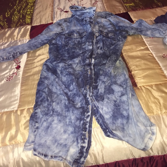Jean dress acid wash super cute