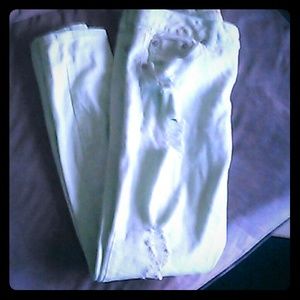 Dollhouse Green Riped jeans