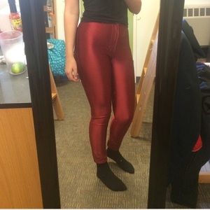 American Apparel Disco Pant in Cranberry