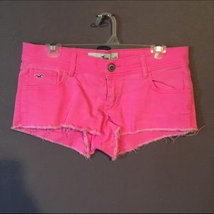 Hollister Fluoro Neon Pink Shorts