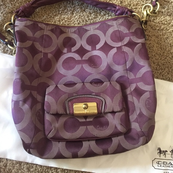 Perfect for summer Purple Coach cross body! - Picture 3 of 4