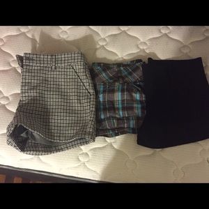 3 pairs of shorts