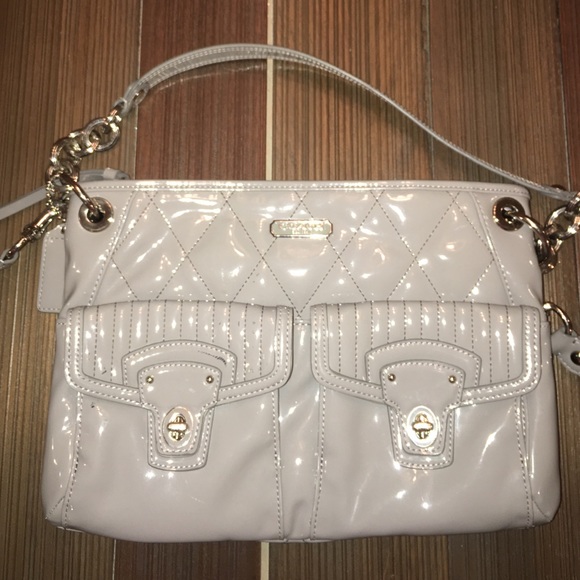 Silver Coach crossbody