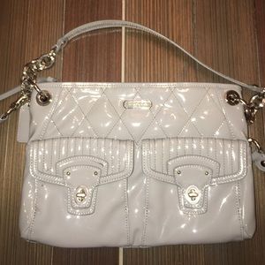 Silver Coach crossbody