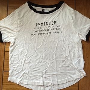 Black & white top! (Worn once)