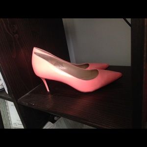 Neon coral banana republic heels