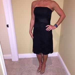 White House Black Market Strapless Cocktail Dress