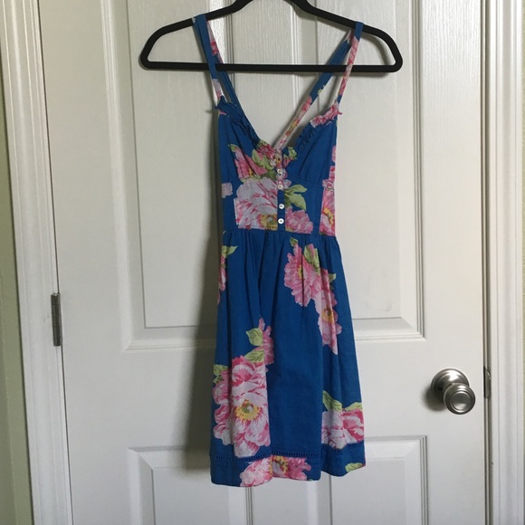 Abercrombie Kids Blue Flower Patterned Dress