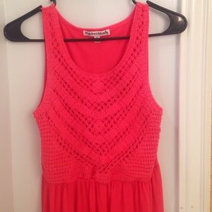 Coral/Pink Maxi Dress