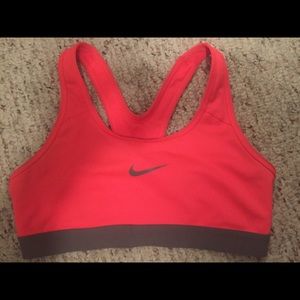 Coral/Orange Nike Sports Bra