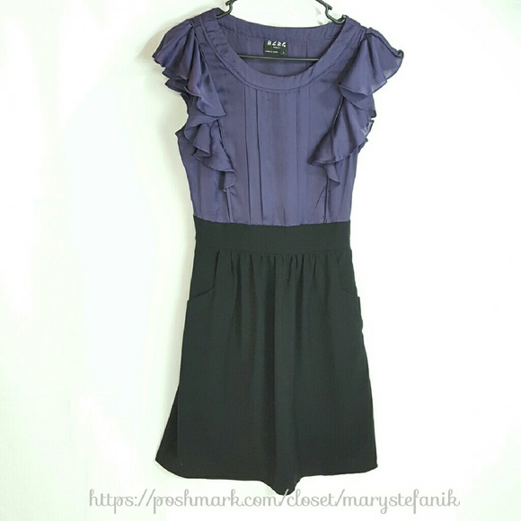 BCBG Paris Dresses & Skirts - BCBG Paris Purple and Black Dress size 6