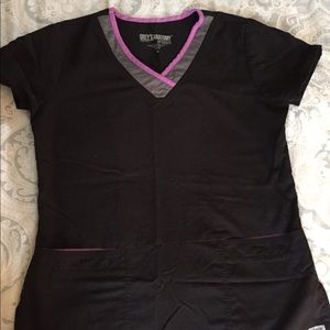 Two Grey's Anatomy scrub tops