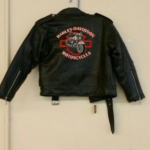 Kids Harley Davidson leather like jacket!