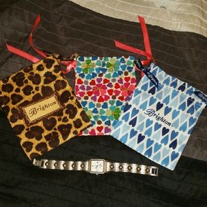 Brighton Palm Springs Silver & Gold Tone Watcg