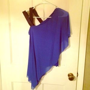 Bebe partial one shoulder