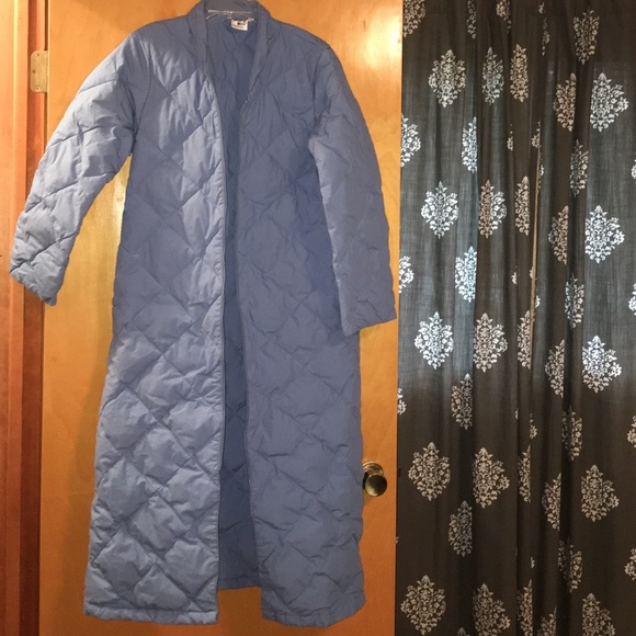 quilted down robe