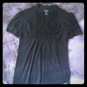 Black Lane Bryant ruffle Shirt