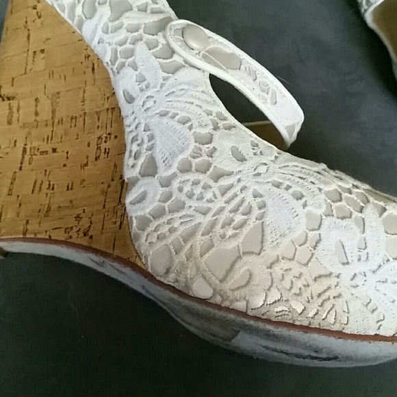Shoes - Lace and cork wedges Shoes - Lace and cork wedges