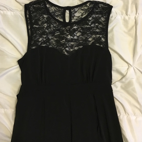 Lace black dress