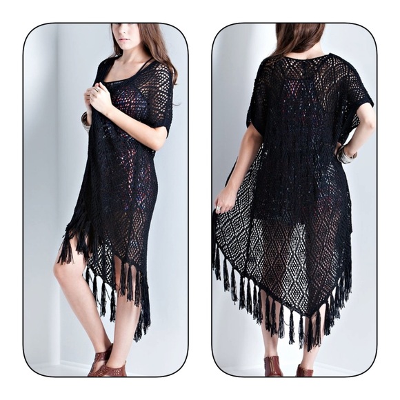 Light fringe black duster-must have- - Picture 2 of 3