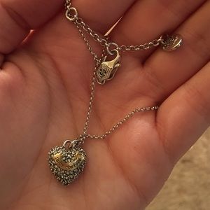 Juicy Couture diamond heart necklace