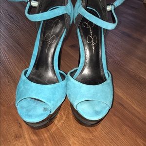 Teal Platform Heels