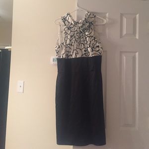 Black and white dress! Perfect for a wedding!