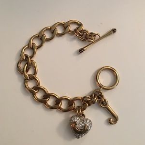 Juicy Couture heart shaped bracelet