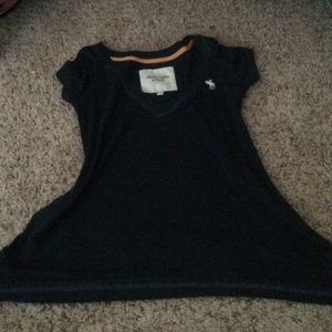Navy v neck