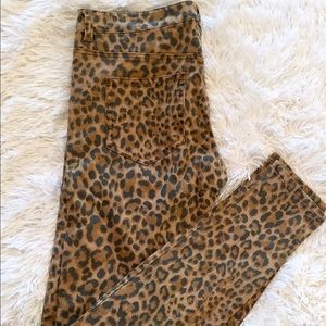 H&M Cheetah Print Skinny Jeans