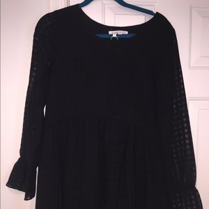 BCBG black long sleeved dress
