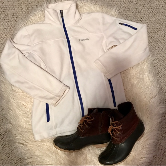 Columbia Sweaters - Cream/white Columbia zip up sweater!