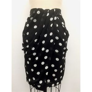 H&M polka dot high waisted skirt - SZ 4