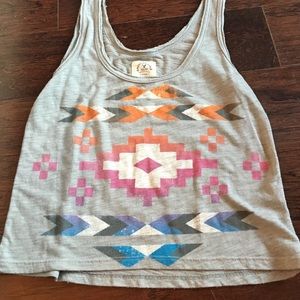 American eagle grey crop top