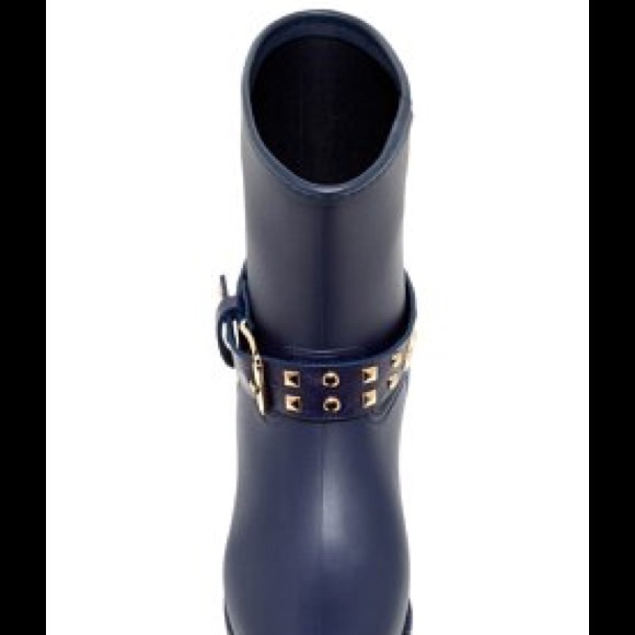 💋SOLD💋Maya Studded Boat Navy Boots💋SOLD💋 - Picture 2 of 3