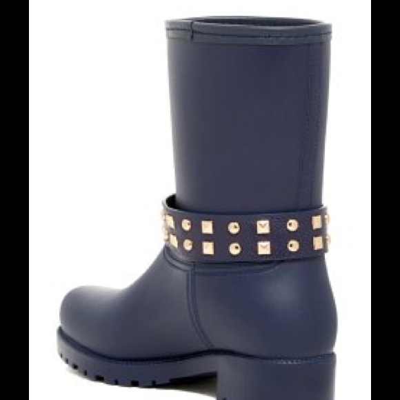 💋SOLD💋Maya Studded Boat Navy Boots💋SOLD💋 - Picture 3 of 3