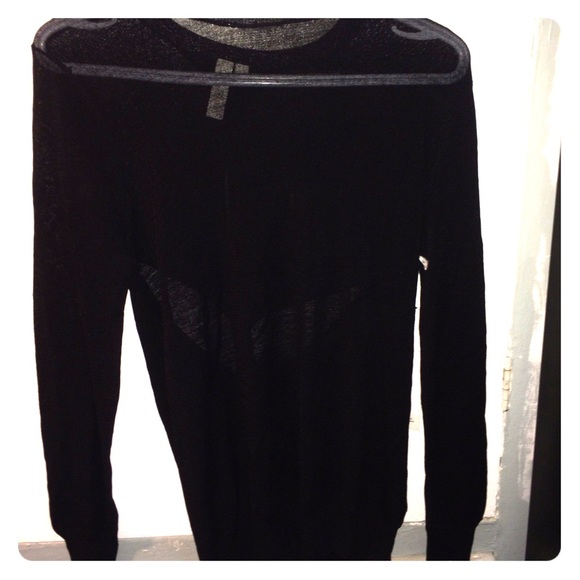 See-through Black Sweater