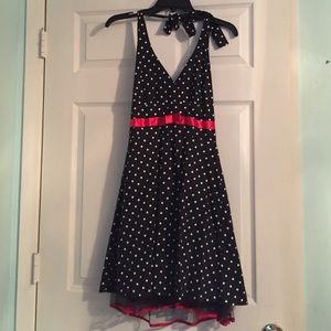 Polka Dot Halter Dress