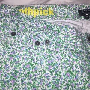 J CREW FLORAL JEANS 24