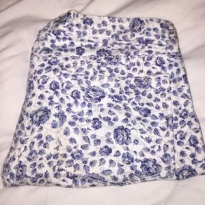 J CREW FLORAL JEANS 24
