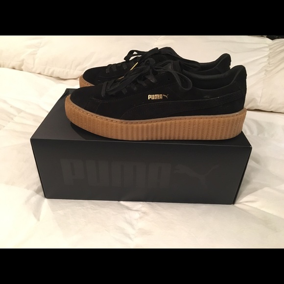 puma creepers mens black