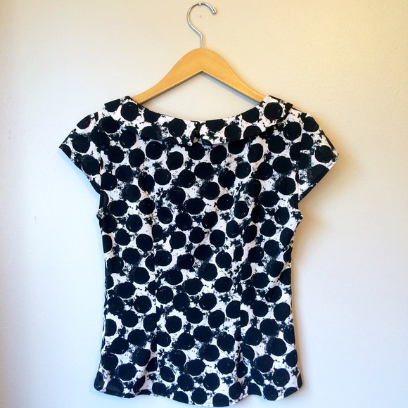 H&M black and white printed top - Picture 4 of 4