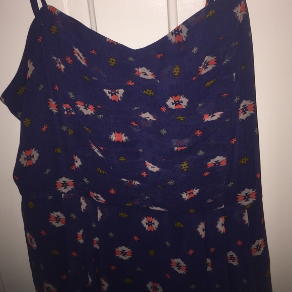 Navy and Aztec Mimi Chica dress - Picture 2 of 4