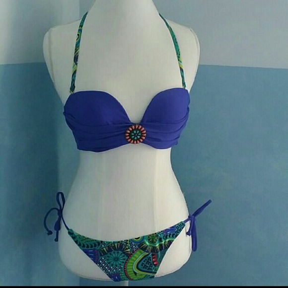 80%20 Other - Xhilaration Cobalt blue bikini.