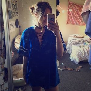 SOLD Vintage lace up tee Jersey style